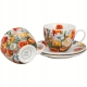 DWIE Porcelanowe Filiżanki 270 ml do KAWY HERBATY - Flower Classic TULIPANY