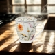 Porcelanowy Kubek 510 ml z Zaparzaczem do HERBATY ZIÓŁ - Kwiaty Royal PANSY