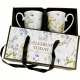 Kwiaty Royal MELODY Porcelanowy Kubek 340 ml do KAWY HERBATY - Kpl 2 sztuki