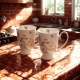 Kwiaty Royal MELODY Porcelanowy Kubek 340 ml do KAWY HERBATY - Kpl 2 sztuki
