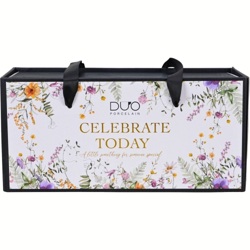 Kwiaty Royal PANSY Porcelanowy Kubek 340 ml do KAWY HERBATY - Kpl 2 sztuki