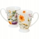Kwiaty Royal PANSY Porcelanowy Kubek 340 ml do KAWY HERBATY - Kpl 2 sztuki