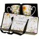 Kwiaty Royal PANSY Porcelanowy Kubek 340 ml do KAWY HERBATY - Kpl 2 sztuki