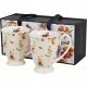 Kwiaty Royal GRACE Porcelanowy Kubek 340 ml do KAWY HERBATY - Kpl 2 sztuki