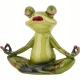 Ozdobna Figurka 14,5 x 17,5 x 7 cm - Żaba Jogin Joga Zen Medytacja