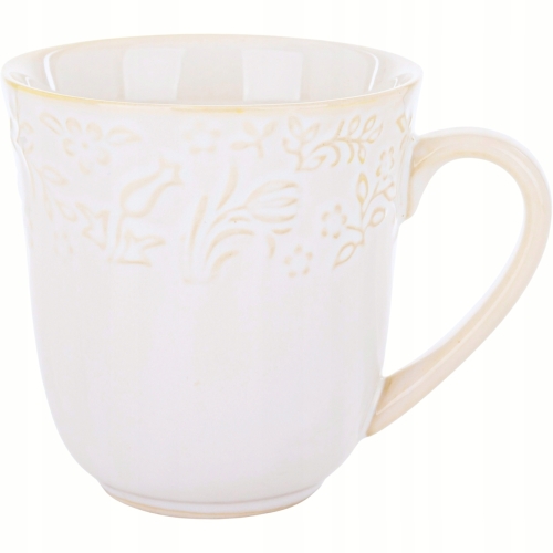 Porcelanowy Kubek do KAWY HERBATY 400 ml, 10 x 9,5 cm - Serwis 6 SZTUK