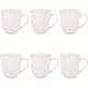 Porcelanowy Kubek do KAWY HERBATY 400 ml, 10 x 9,5 cm - Serwis 6 SZTUK