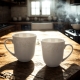 Porcelanowy Kubek do KAWY HERBATY 400 ml, 10 x 9,5 cm - Serwis 6 SZTUK