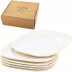 SARMATIA Porcelanowy TALERZ TALERZYK Deserowy 19,5 cm - komplet 6 SZTUK