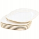 SARMATIA Porcelanowy TALERZ TALERZYK Deserowy 19,5 cm - komplet 6 SZTUK
