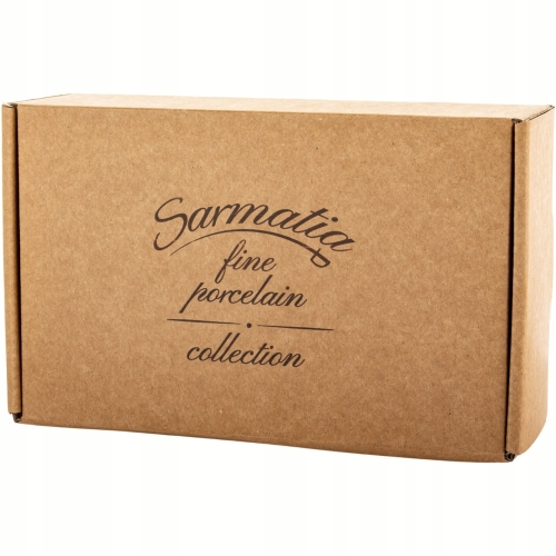 DWIE porcelanowe filiżanki 120 ml ze spodkami do KAWY ESPRESSO - Sarmatia
