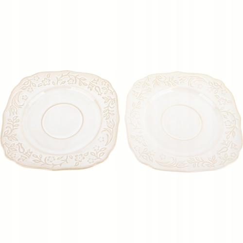 DWIE porcelanowe filiżanki 250 ml ze spodkami do KAWY HERBATY - Sarmatia