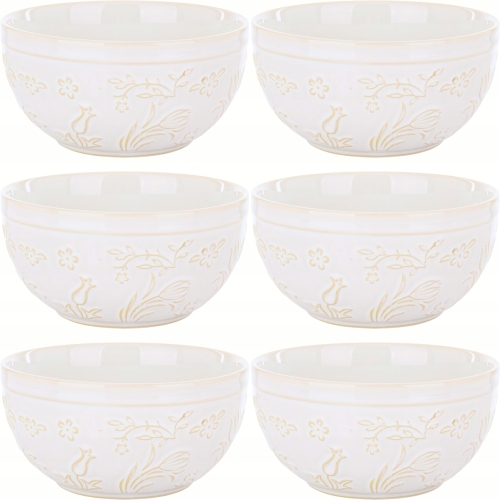 Porcelanowa Miska Salaterka do Zupy Przekąsek Sałatek 15,5 cm - 6 SZTUK