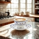 DWIE stylowe Porcelanowe filiżanki 250 ml ze spodkami do KAWY HERBATY KAKAO