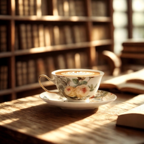 ZESTAW Porcelanowa filiżanka 200 ml ze spodeczkiem Do KAWY HERBATY - KWIATY
