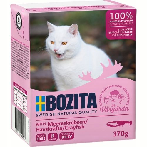 Mokra Karma Dla Kota BOZITA Raki w galaretce 370 g - zestaw 6 sztuk