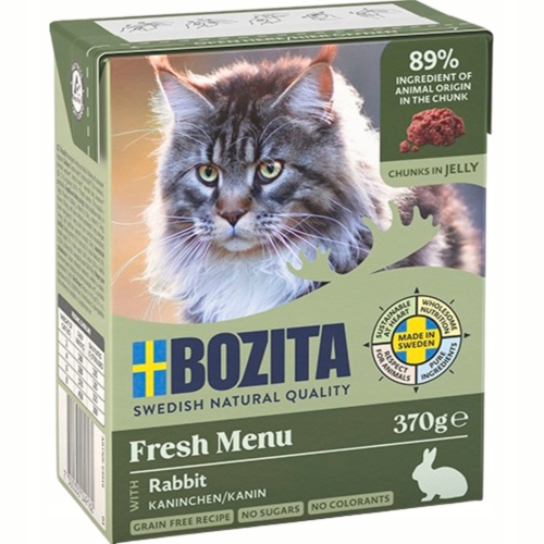 Mokra Karma Dla Kota BOZITA Królik w galaretce 370 g - zestaw 6 sztuk