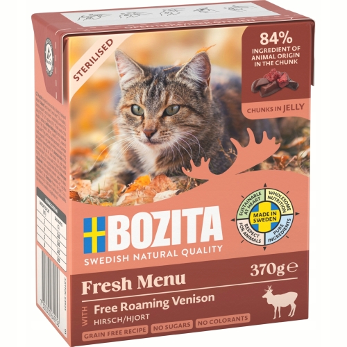 Mokra Karma Dla Kota BOZITA STERILISED Dziczyzna w galaretce 370 g - 6 szt