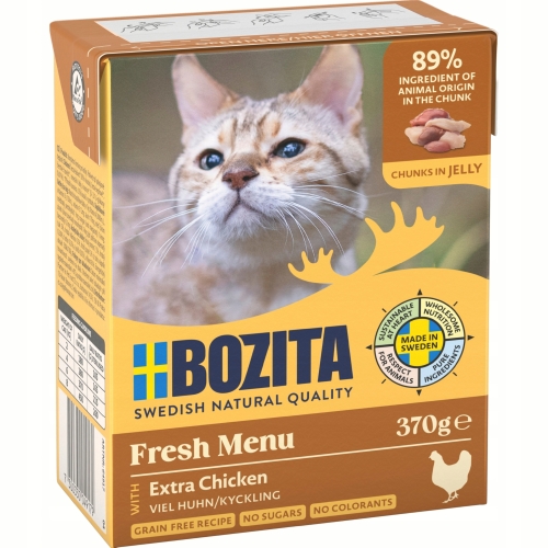 Mokra Karma Dla Kota BOZITA Kurczak siekany w galaretce 370 g - kpl 6 sztuk