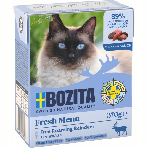 Mokra Karma Dla Kota BOZITA Renifer w sosie 370 g - zestaw 6 sztuk