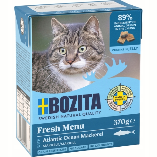 Mokra Karma Dla Kota BOZITA Makrela w galaretce 370 g - zestaw 8 sztuk