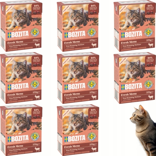 Mokra Karma Dla Kota BOZITA STERILISED Dziczyzna w galaretce 370 g - 8 szt