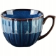 EVIE DARK Porcelanowa Filiżanka 300 ml ze spodkiem do KAWY HERBATY - 6 szt