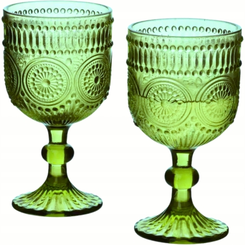 ELISE GREEN Komplet Kieliszków do wina wody koktajli 330 ml - 4 sztuki