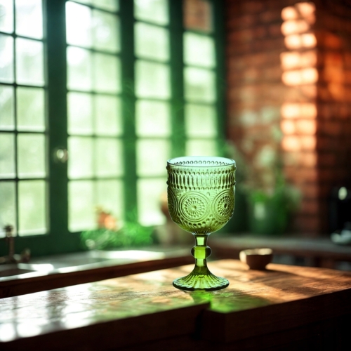 ELISE GREEN Komplet Kieliszków do wina wody koktajli 330 ml - 4 sztuki