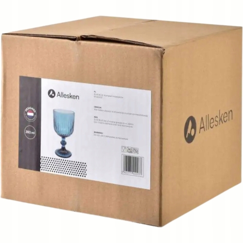 ELISE BLUE Komplet Kieliszków do wina wody koktajli 350 ml - 4 sztuki