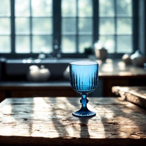 ELISE BLUE Komplet Kieliszków do wina wody koktajli 350 ml - 4 sztuki
