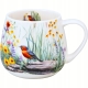 PORCELANOWY Kubek baryłka 430 ml do KAWY HERBATY - Flower Classic JULY