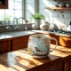 PORCELANOWY Kubek baryłka 430 ml do KAWY HERBATY - Flower Classic JULY
