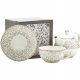 Zestaw TEA FOR ONE Porcelanowy Dzbanek 450 ml z filiżanką 250 ml - LISTKI