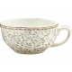 Zestaw TEA FOR ONE Porcelanowy Dzbanek 450 ml z filiżanką 250 ml - LISTKI