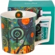 Duży PORCELANOWY Kubek XXL 750 ml do KAWY HERBATY - MODERN TWISTED TREES
