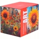 Duży PORCELANOWY Kubek XXL 750 ml do KAWY HERBATY - MODERN SUNFLOWER