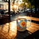 Duży PORCELANOWY Kubek XXL 750 ml do KAWY HERBATY - MODERN SUNFLOWER