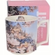 Duży PORCELANOWY Kubek XXL 750ml do KAWY HERBATY - MODERN CITY OF MAGNOLIAS