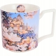 Duży PORCELANOWY Kubek XXL 750ml do KAWY HERBATY - MODERN CITY OF MAGNOLIAS