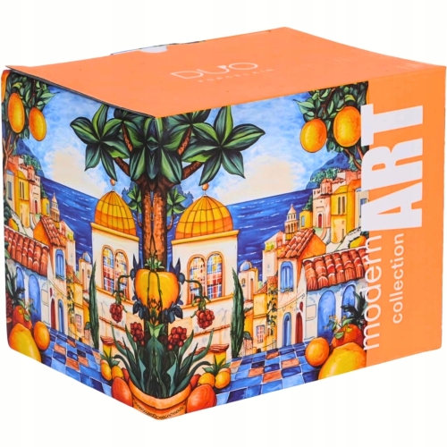 Duży PORCELANOWY Kubek XXL 750 ml do KAWY HERBATY - MODERN ESPANIA