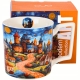 Duży PORCELANOWY Kubek XXL 750 ml do KAWY HERBATY - MODERN SLEEPY KINGDOM