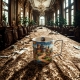 Duży PORCELANOWY Kubek XXL 750 ml do KAWY HERBATY - MODERN SLEEPY KINGDOM