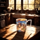 Duży PORCELANOWY Kubek XXL 750 ml do KAWY HERBATY - MODERN SLEEPY KINGDOM