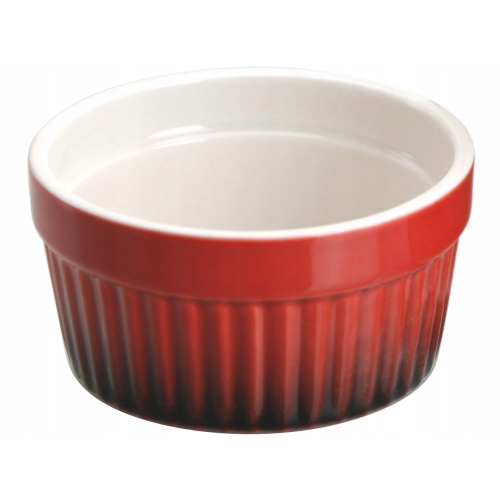 ŻAROODPORNE Naczynia Kokilki do zapiekania 2 SZTUKI 9 cm 200 ml - CZERWONE
