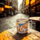 PORCELANOWY Kubek 450 ml z Zaparzaczem do HERBATY ZIÓŁ - MODERN ESPANIA