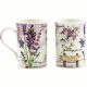 PORCELANOWY Kubek 270 ml do KAWY HERBATY KAKAO Komplet 2 SZTUKI - Lawenda