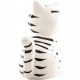 Duża dekoracyjna Ceramiczna SKARBONKA 17,5 x 14 x 10 cm Figurka - KOT KOTEK
