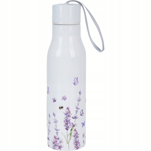 Butelka termiczna Termos 500 ml STAL NIERDZEWNA - Flower Classic LAVENDER
