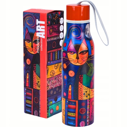 Butelka termiczna Termos 500 ml STAL NIERDZEWNA - MODERN CAT
